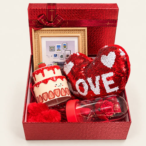 Red Love Premium Gift Box with Photo Frame