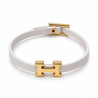 White H-Style Bracelet