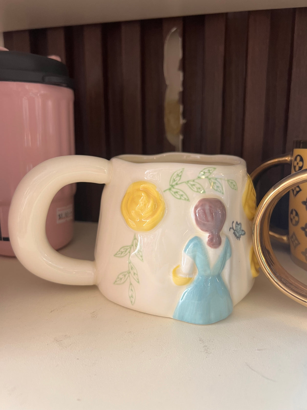 Floral Girl Ceramic Mug