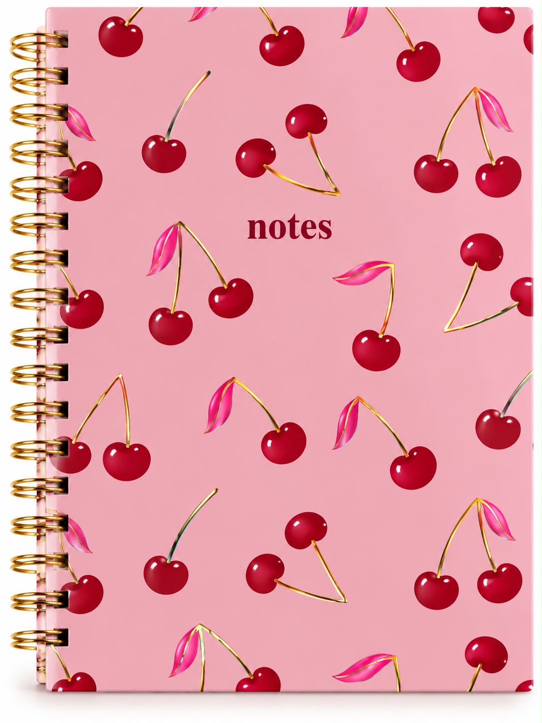 Cherry Spiral Notebook