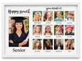 White Graduation Memories Collage Photo Frame