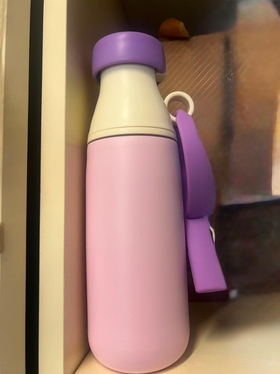 Pastel Stainless Steel Water Bottle with Carry Strap