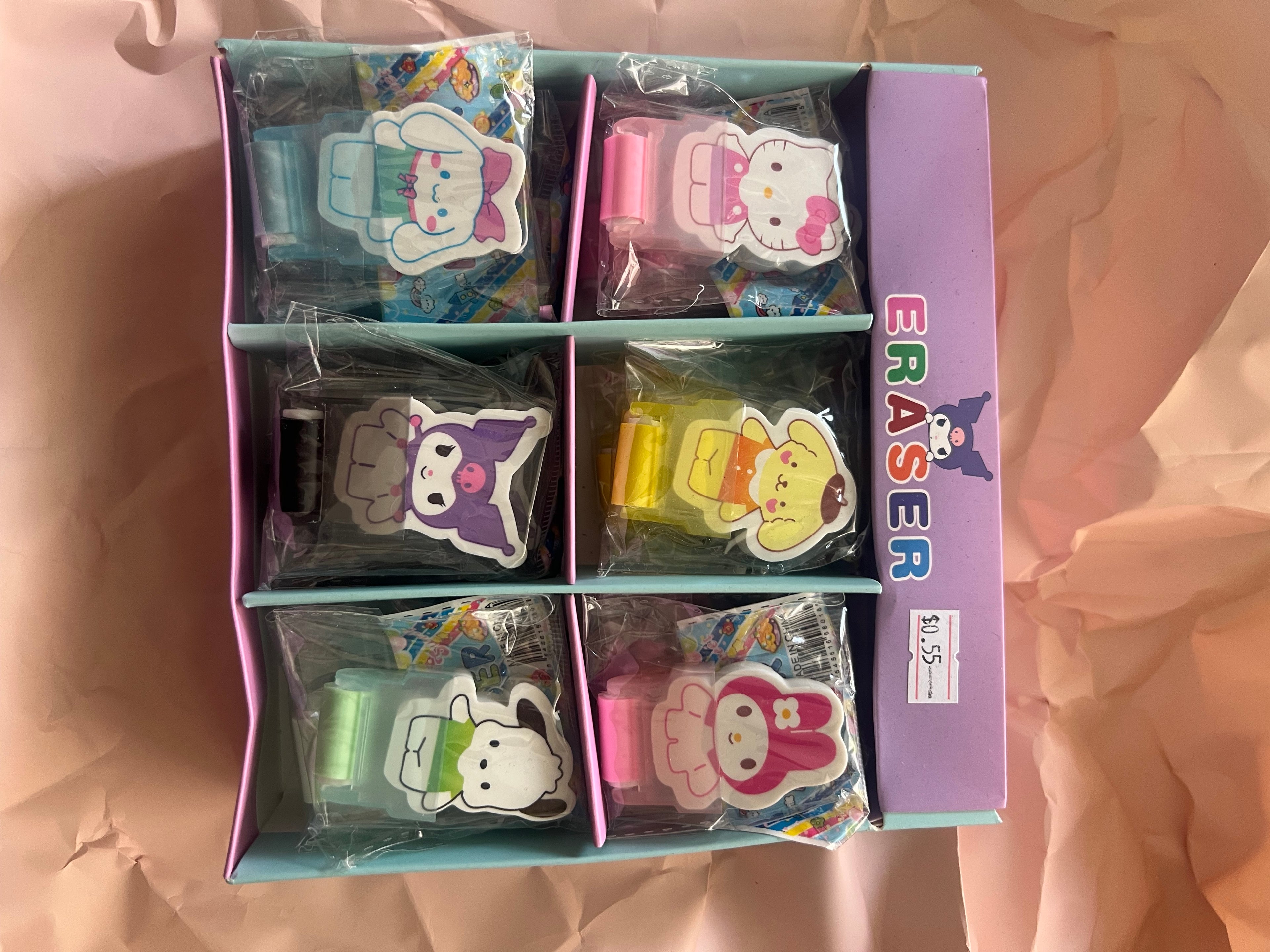 Character Eraser & Mini Sharpener Set