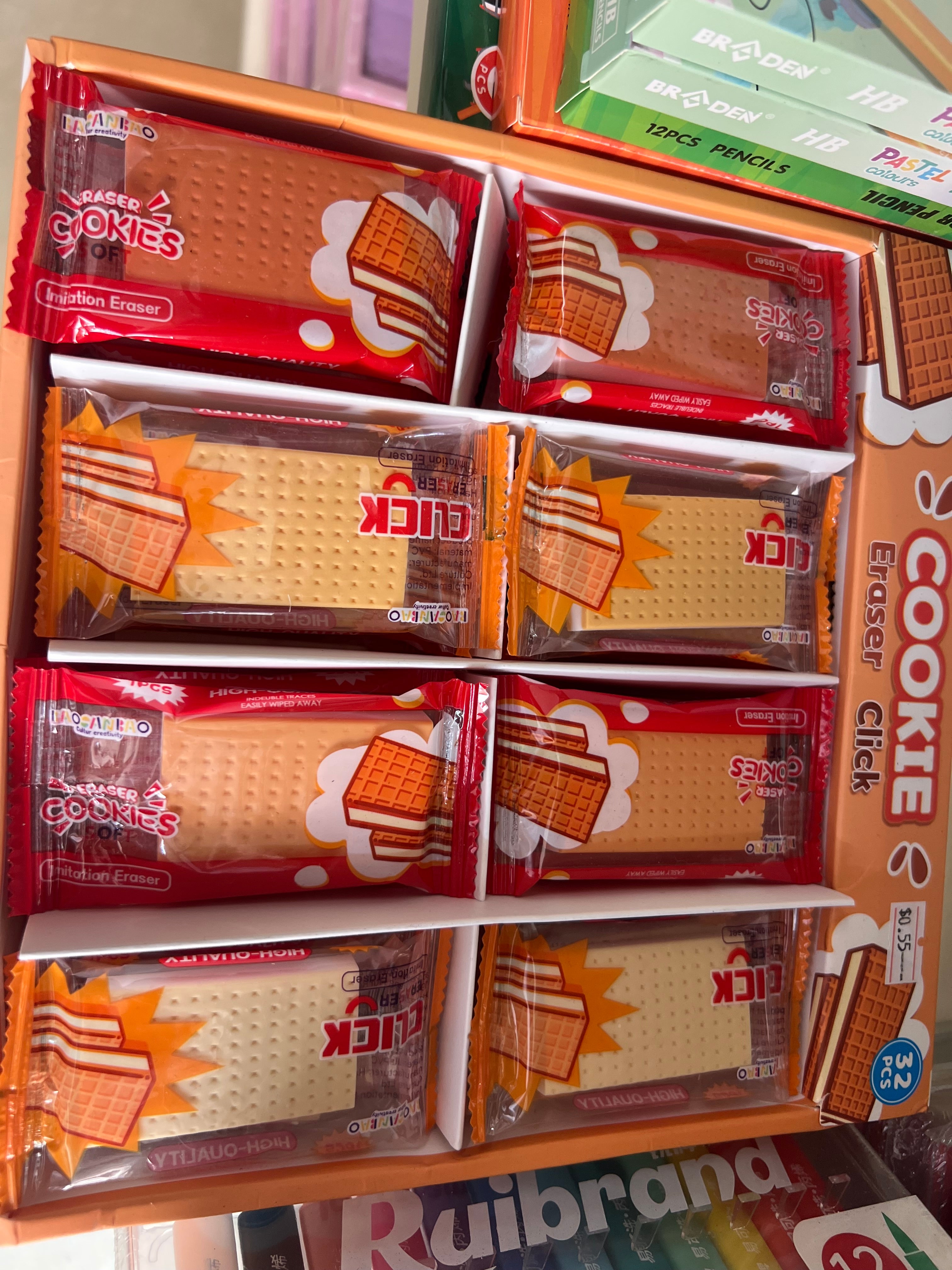 Cookie-Shaped Eraser