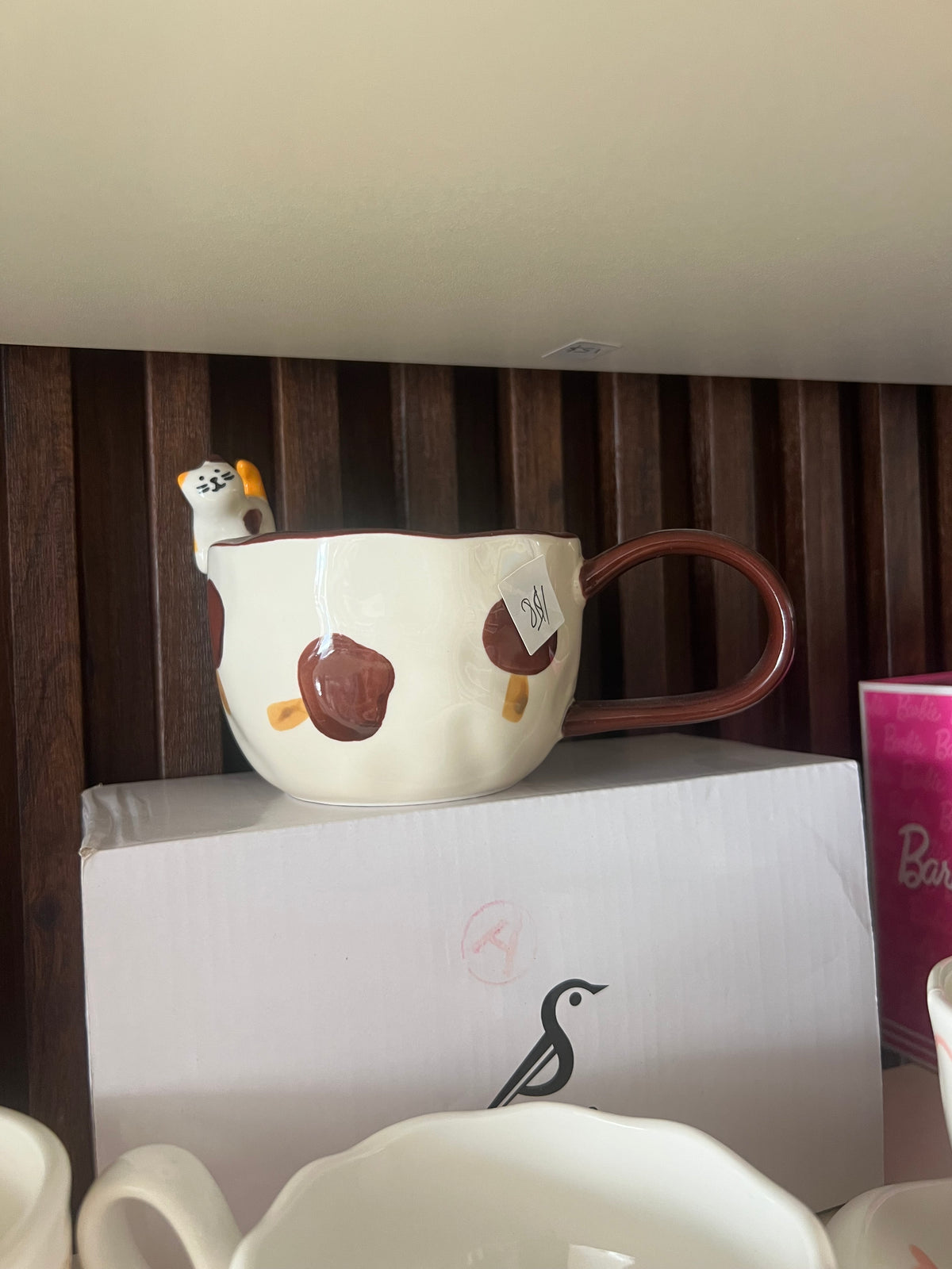 Kitty Peek Ceramic Mug