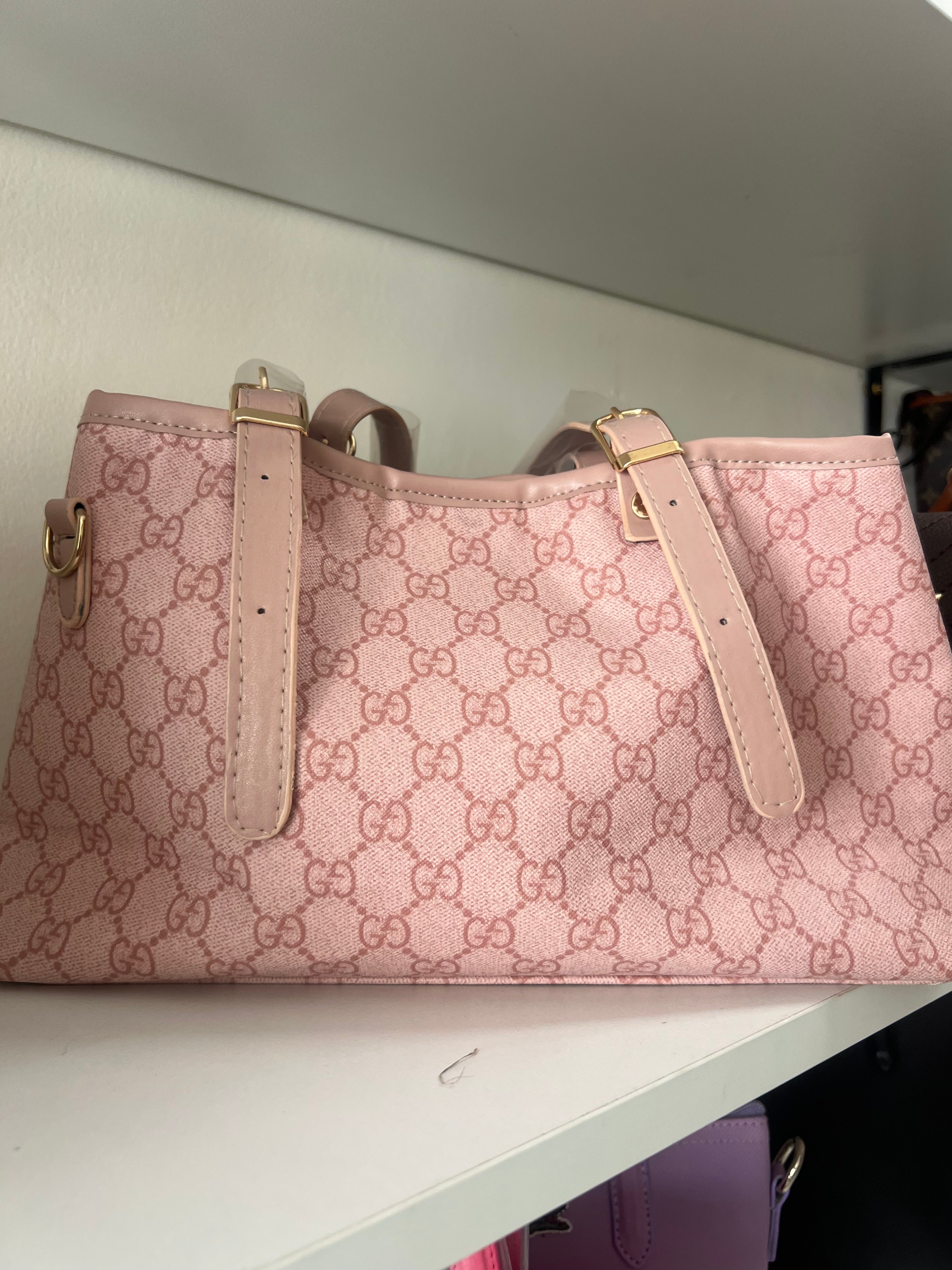 Gucci Pink Monogram Tote