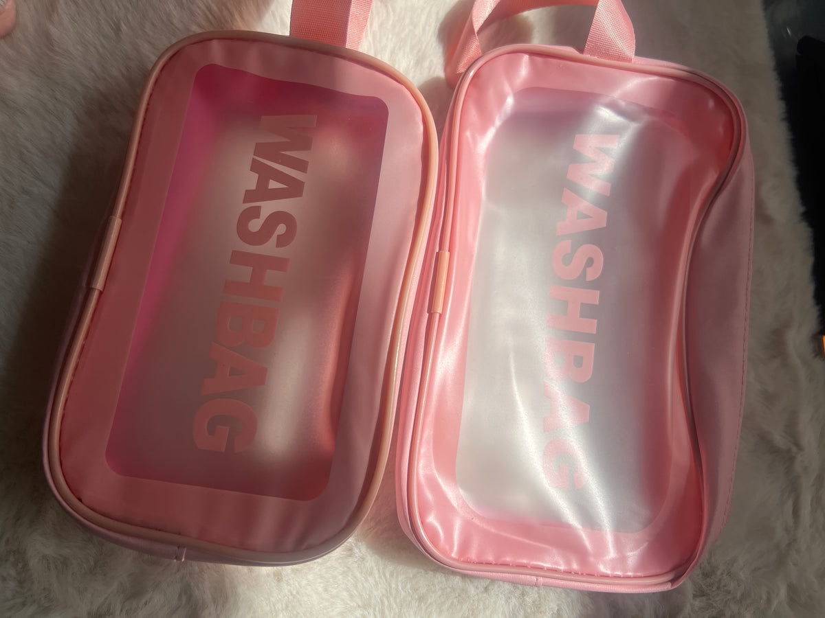 Transparent Cosmetic Travel Bag – 2 Sizes Available