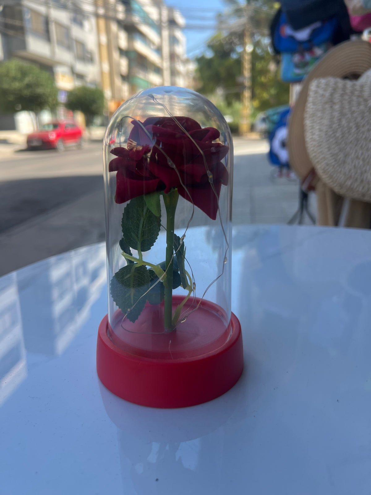 Enchanted Rose LED Dome