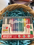 Washable Acrylic Marker Set – 12 Colors