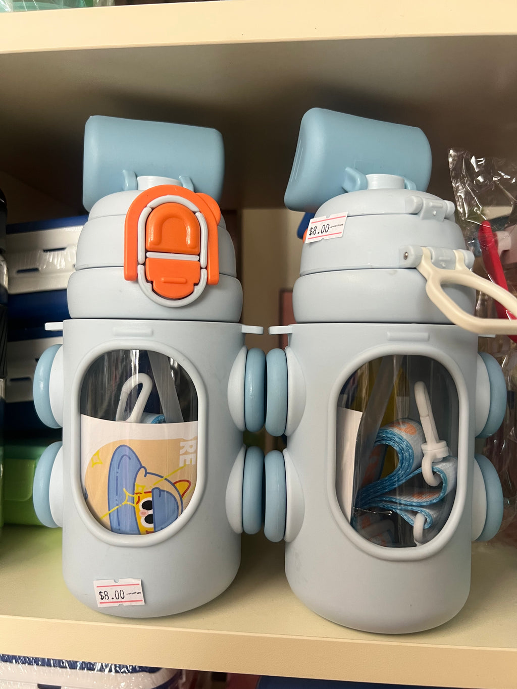 Kids Space Water Bottle with Straw