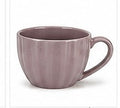 Ribbed Ceramic Mug