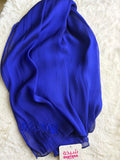 1. Shaykha Royal Blue Crystal Chiffon Hijab