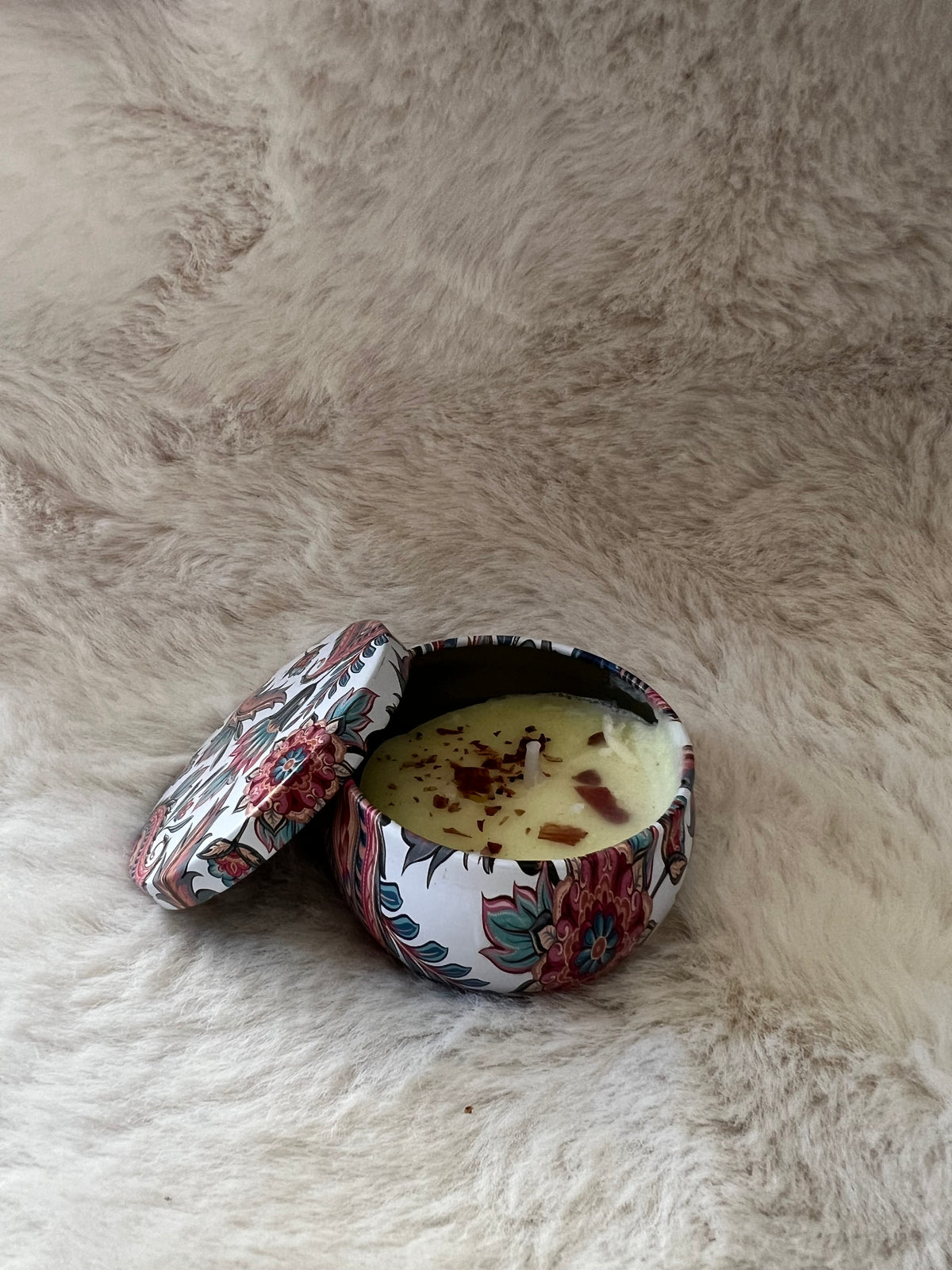 Floral Tin Scented Candle