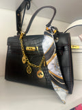 Hermès Croc Top Handle Bag