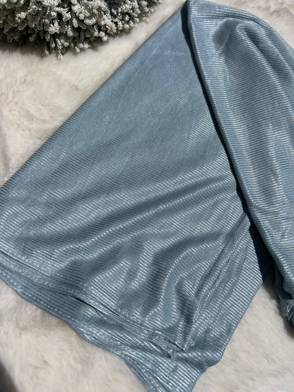 Shimmer White Hijab