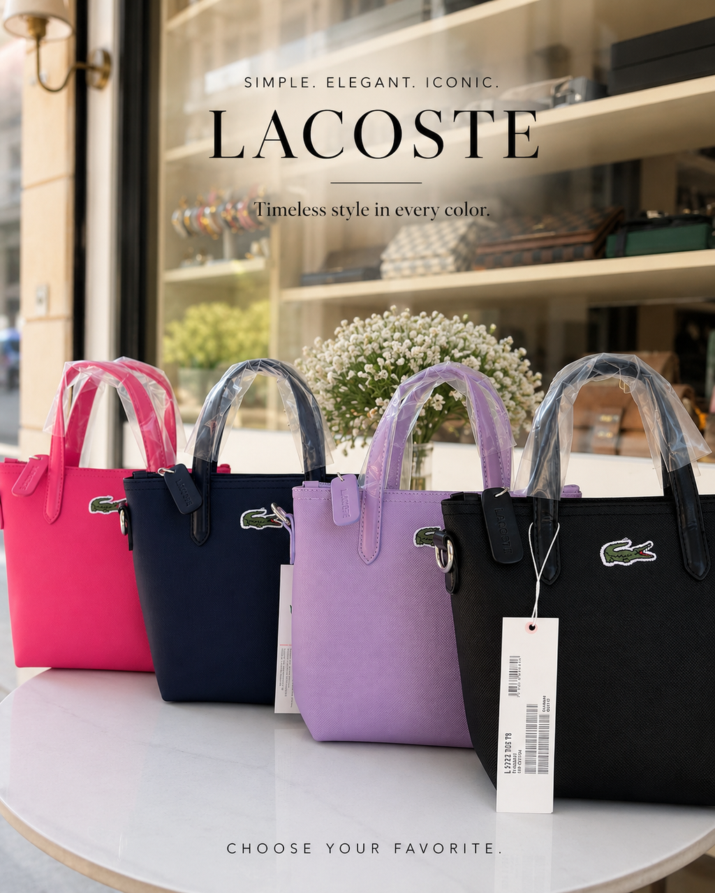Mini Top-Handle Bag — Pink