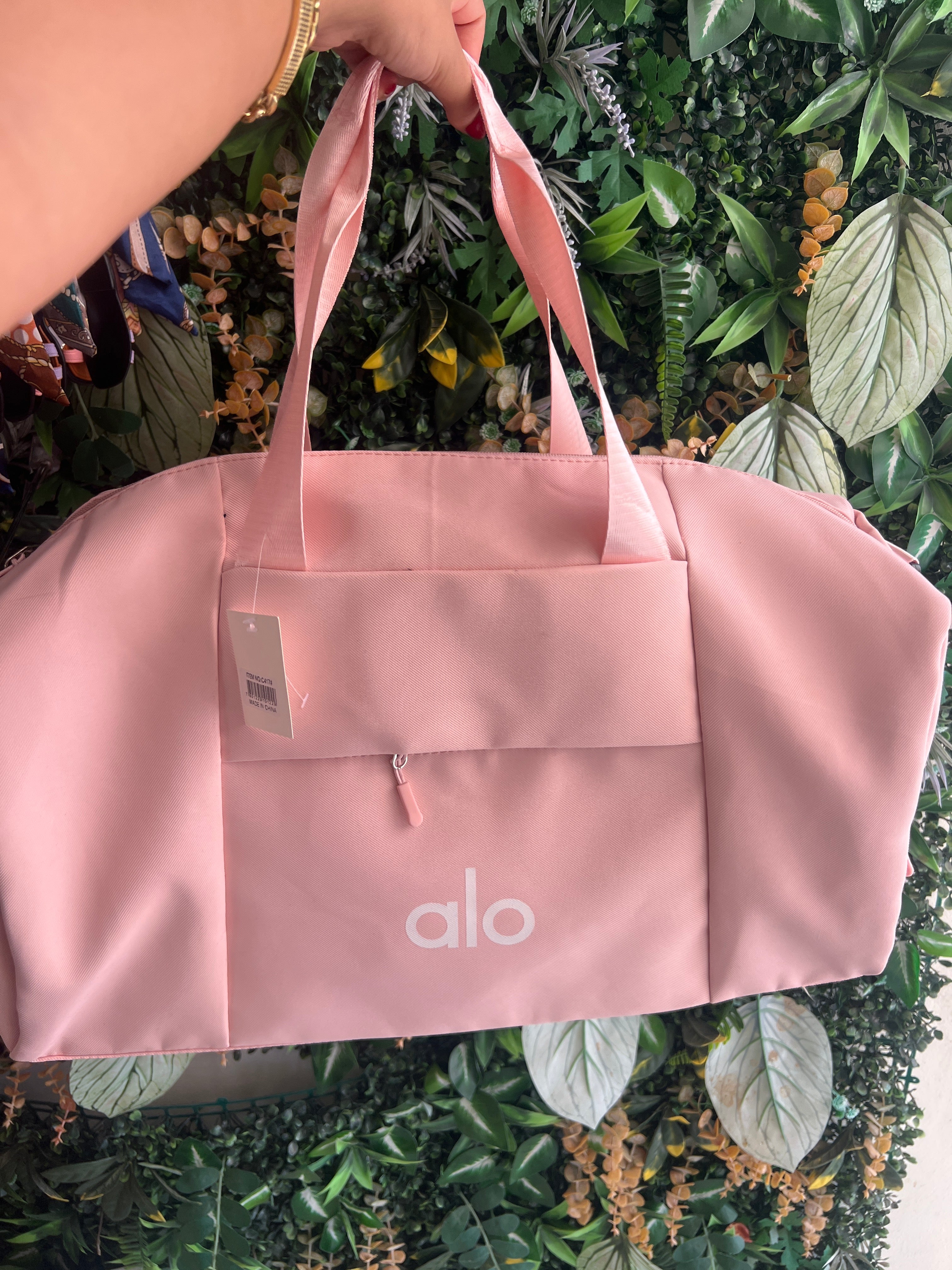 Alo Yoga Pink Gym Tote Bag