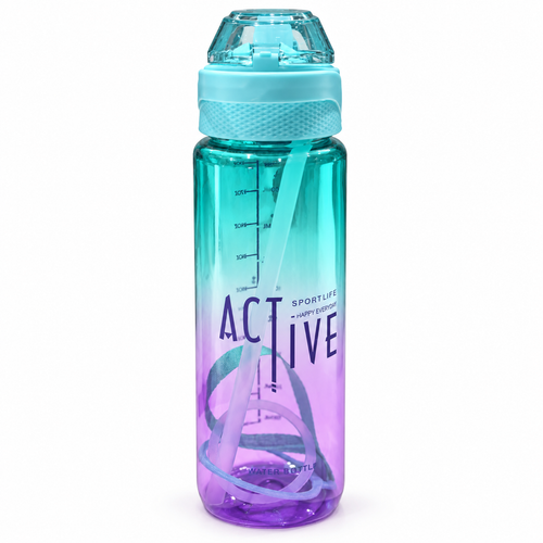Active gradient sports water bottle