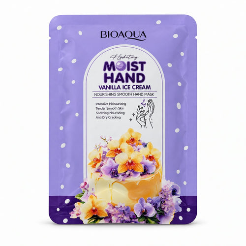 BIOAQUA Moist Hand Vanilla Ice Cream nourishing smooth hand mask