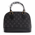 Black Monogram Dome Handbag