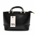Zara Black Structured Handbag