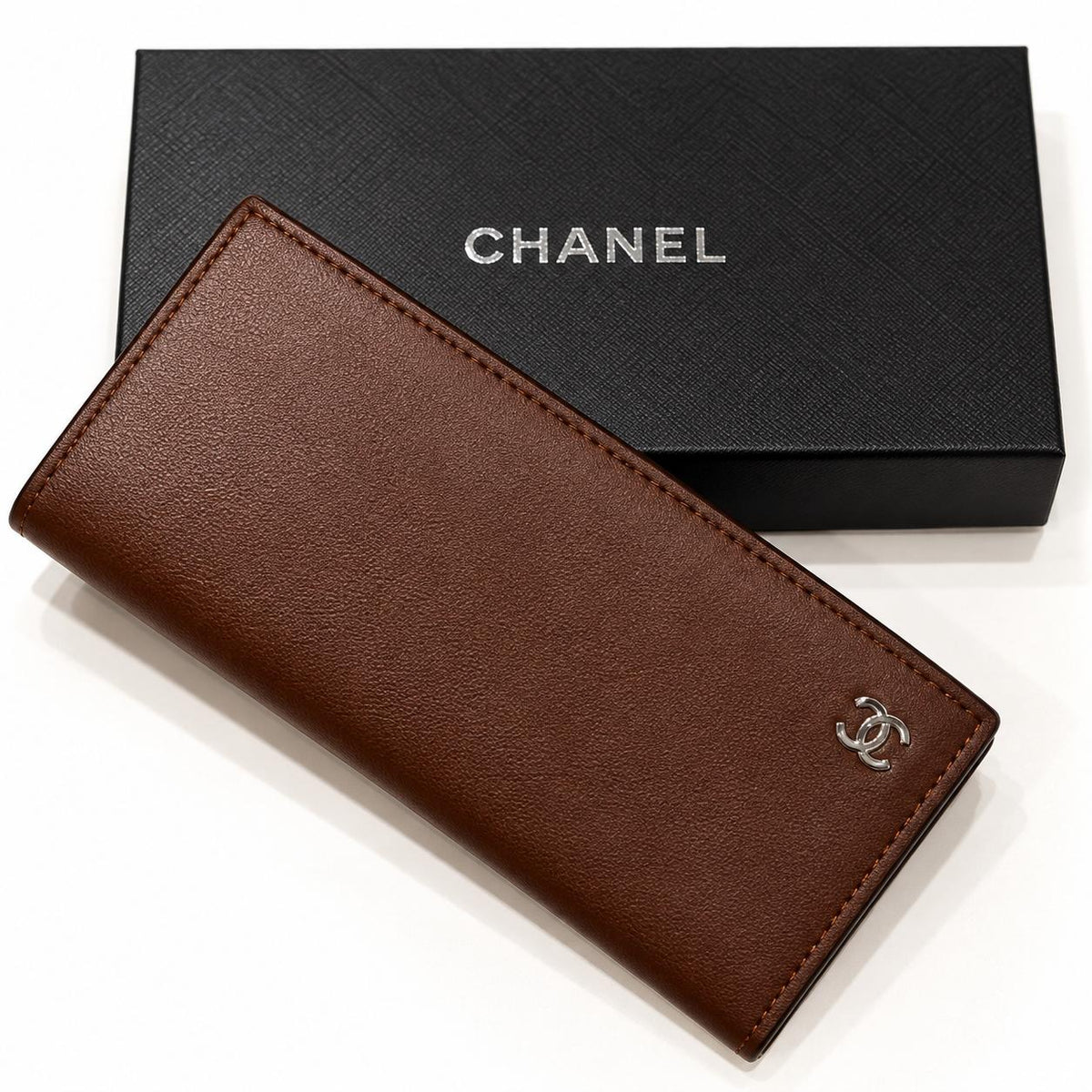 Chanel Brown Long Wallet