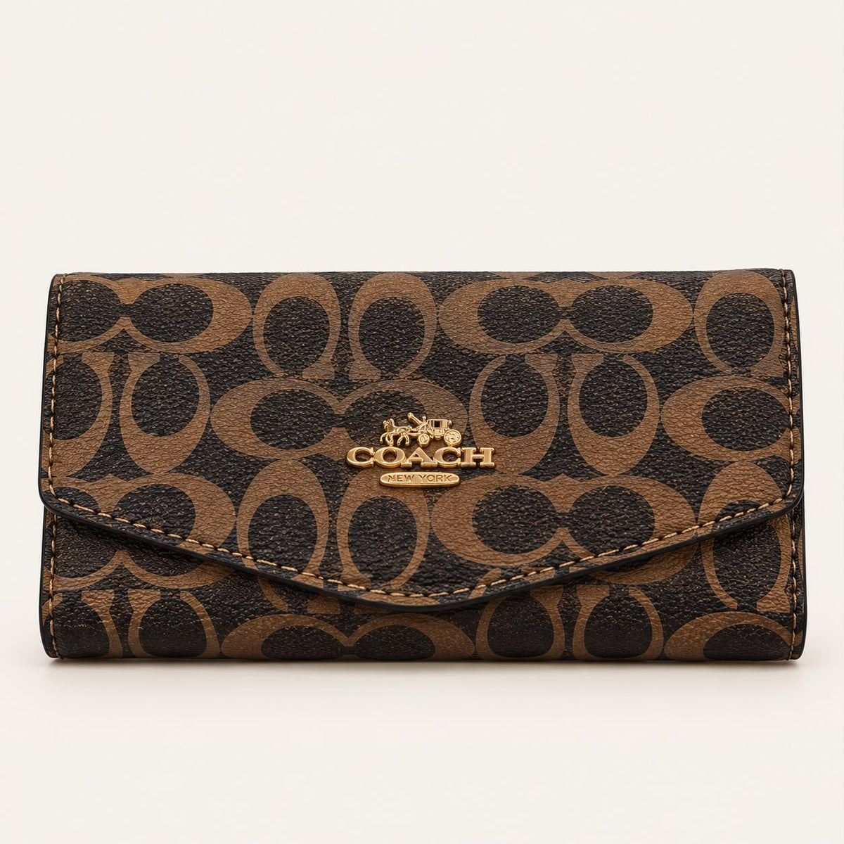 Coach Brown Envelope Wallet