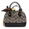 Coach Grey Scarf Mini Handbag