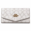 Coach White Monogram Long Wallet