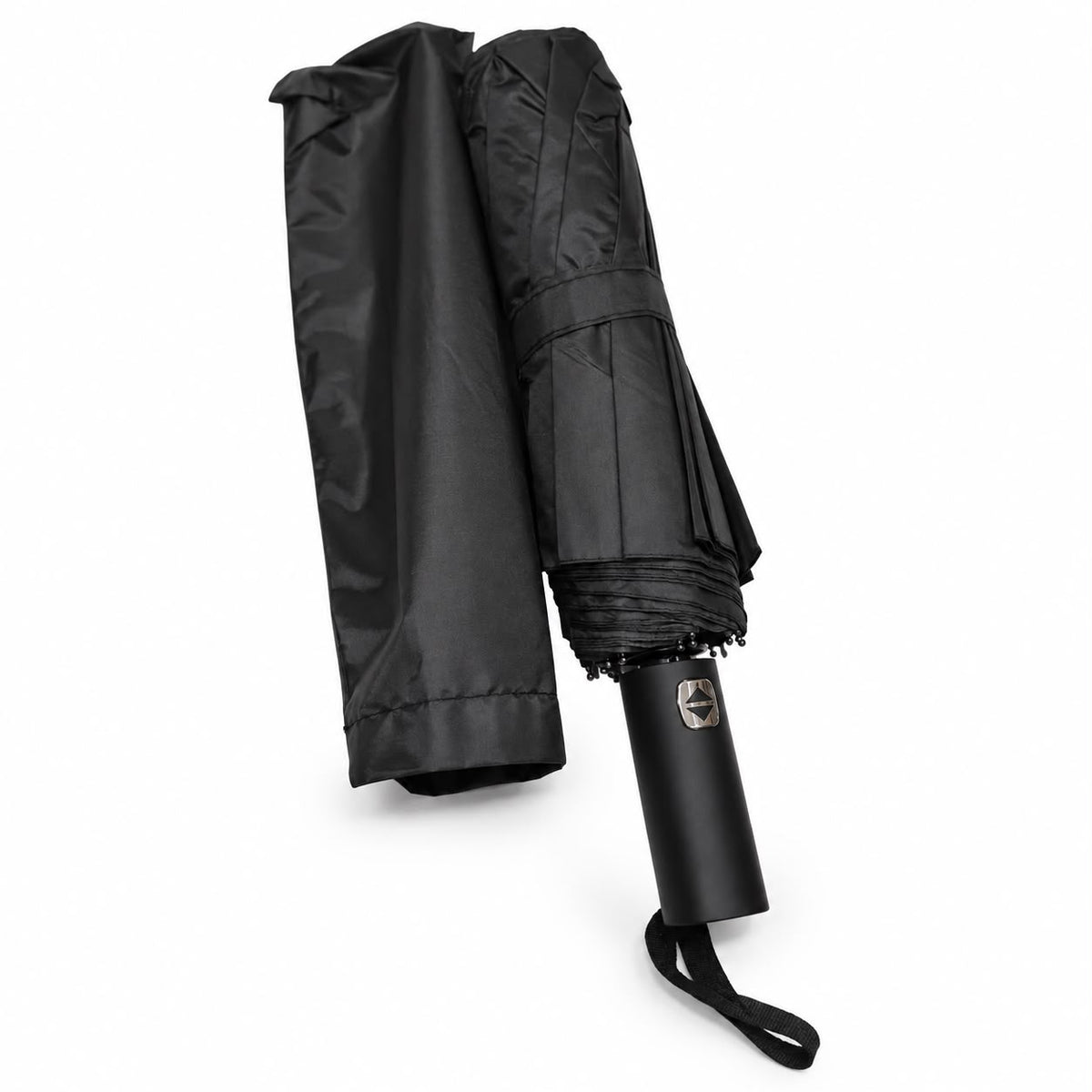 Black compact umbrella