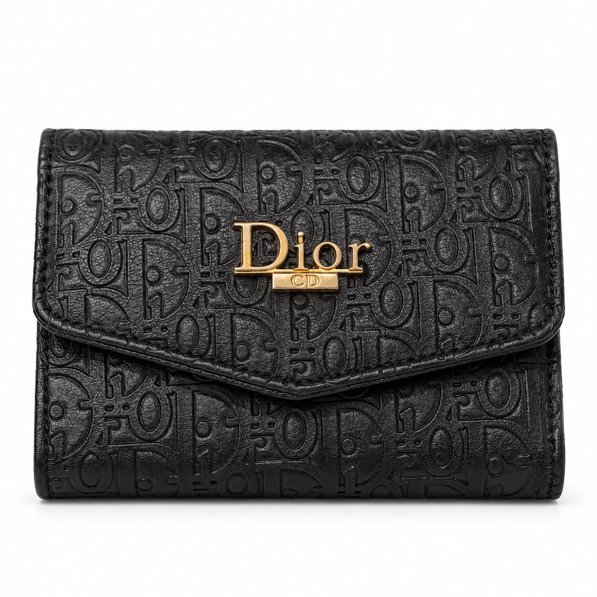 Dior Black Embossed Wallet