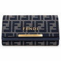 Fendi Blue Pattern Long Wallet