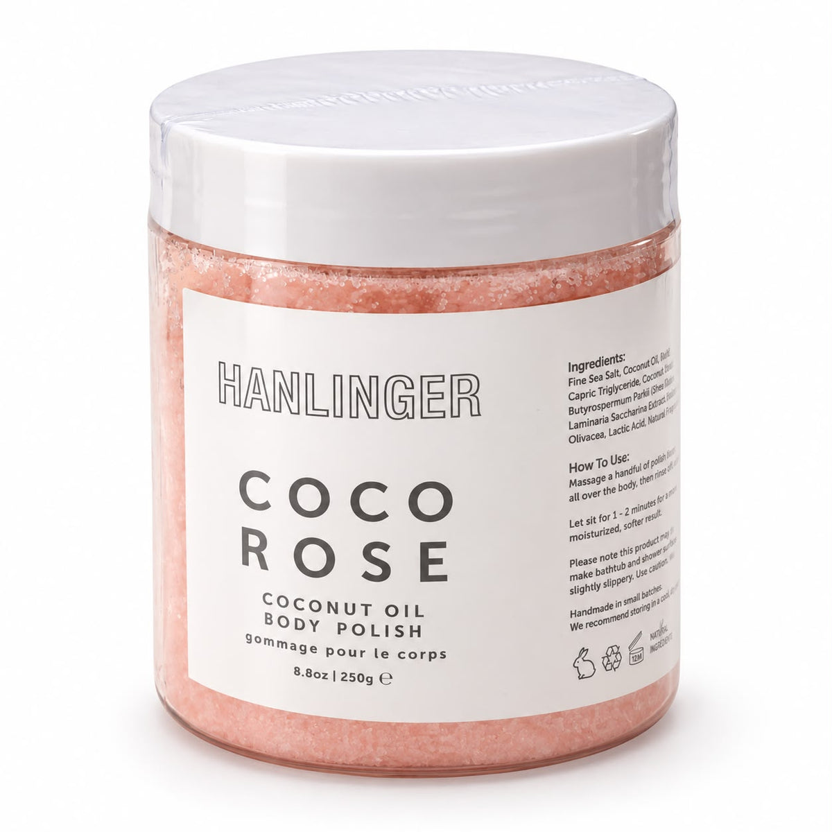 Hanlinger Coco Rose coconut oil body polish