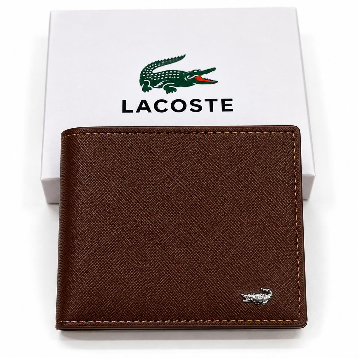 Lacoste Brown Bifold Wallet