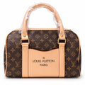 Monogram structured handbag