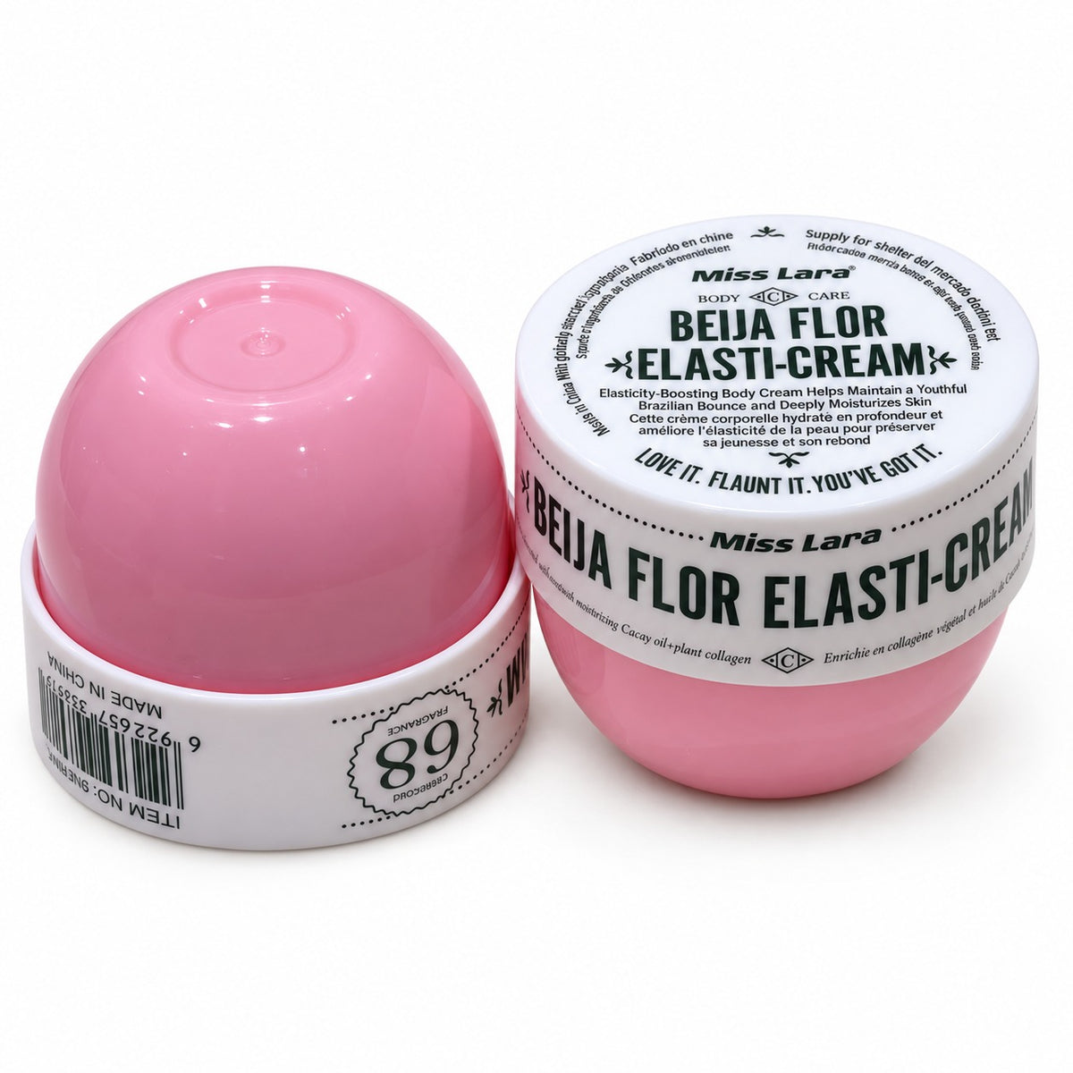 Miss Lara Beija Flor Elasti-Cream pink body cream