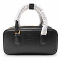 Black structured handbag