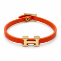 Orange H-style bracelet