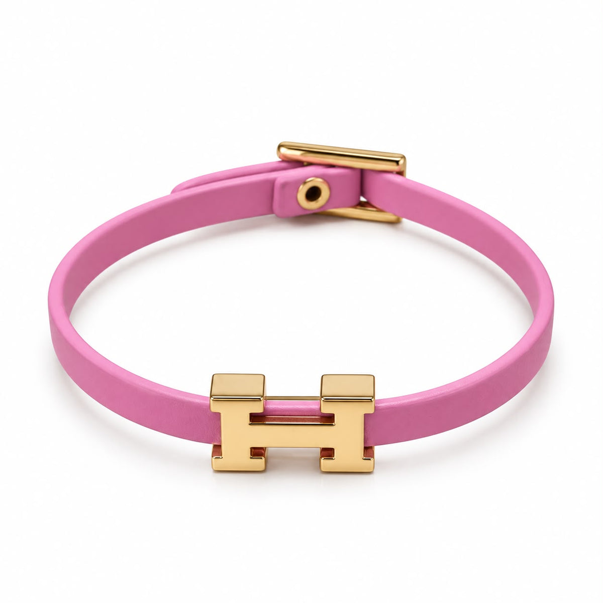Pink H-style bracelet