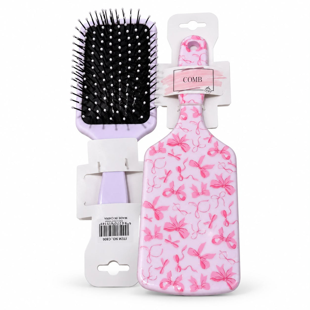 Pink pocket hair brush design 1