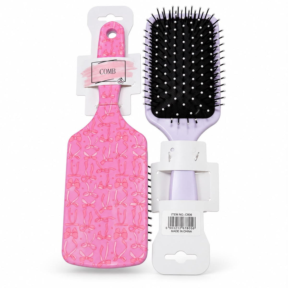 Pink pocket hair brush design 2