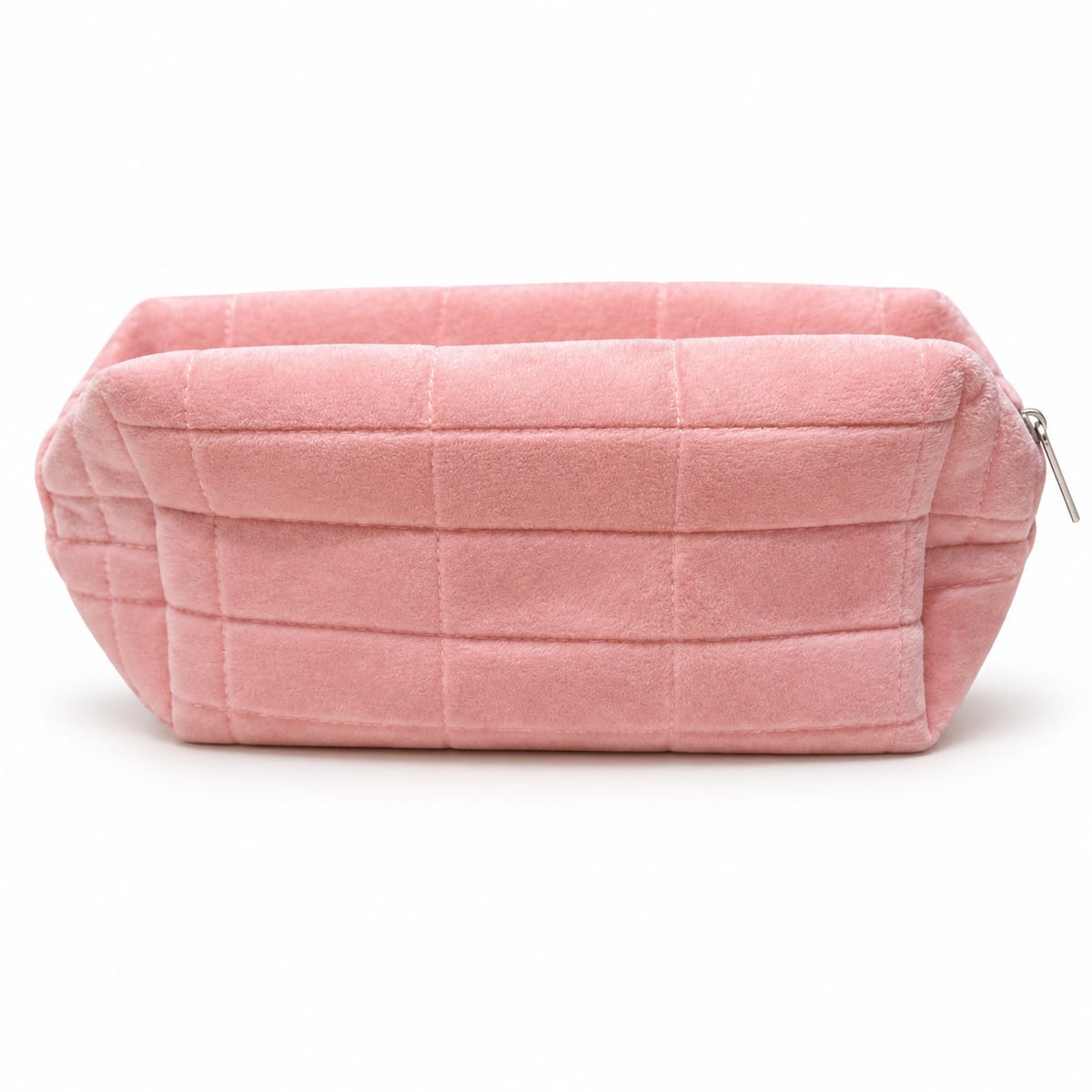 Pink Quilted Cosmetic Bag