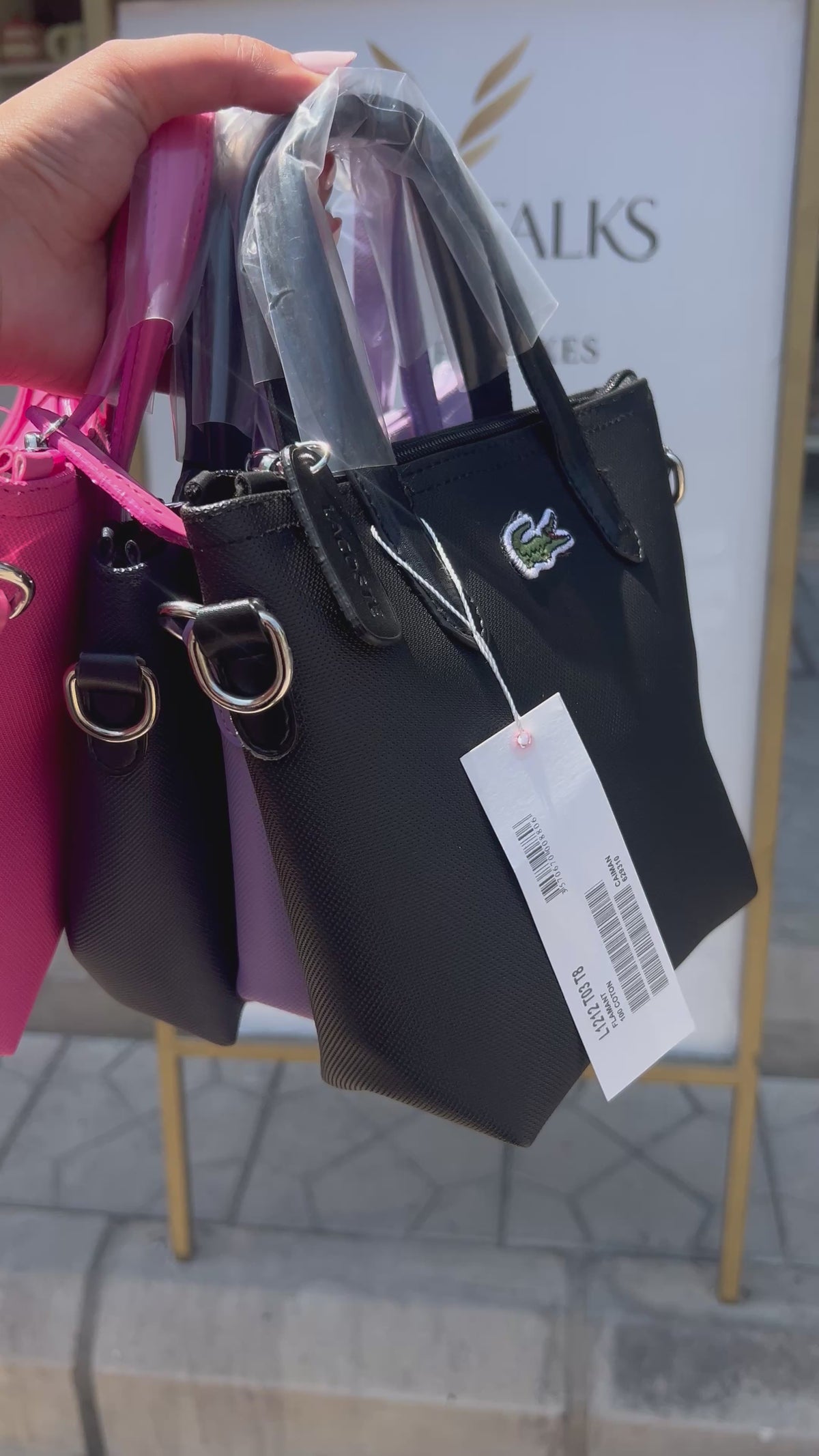 Mini Top-Handle Bag — Pink