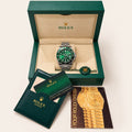Rolex-Style Green Diver Watch — Premium Box Set
