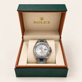 Rolex-Style White Dial Watch