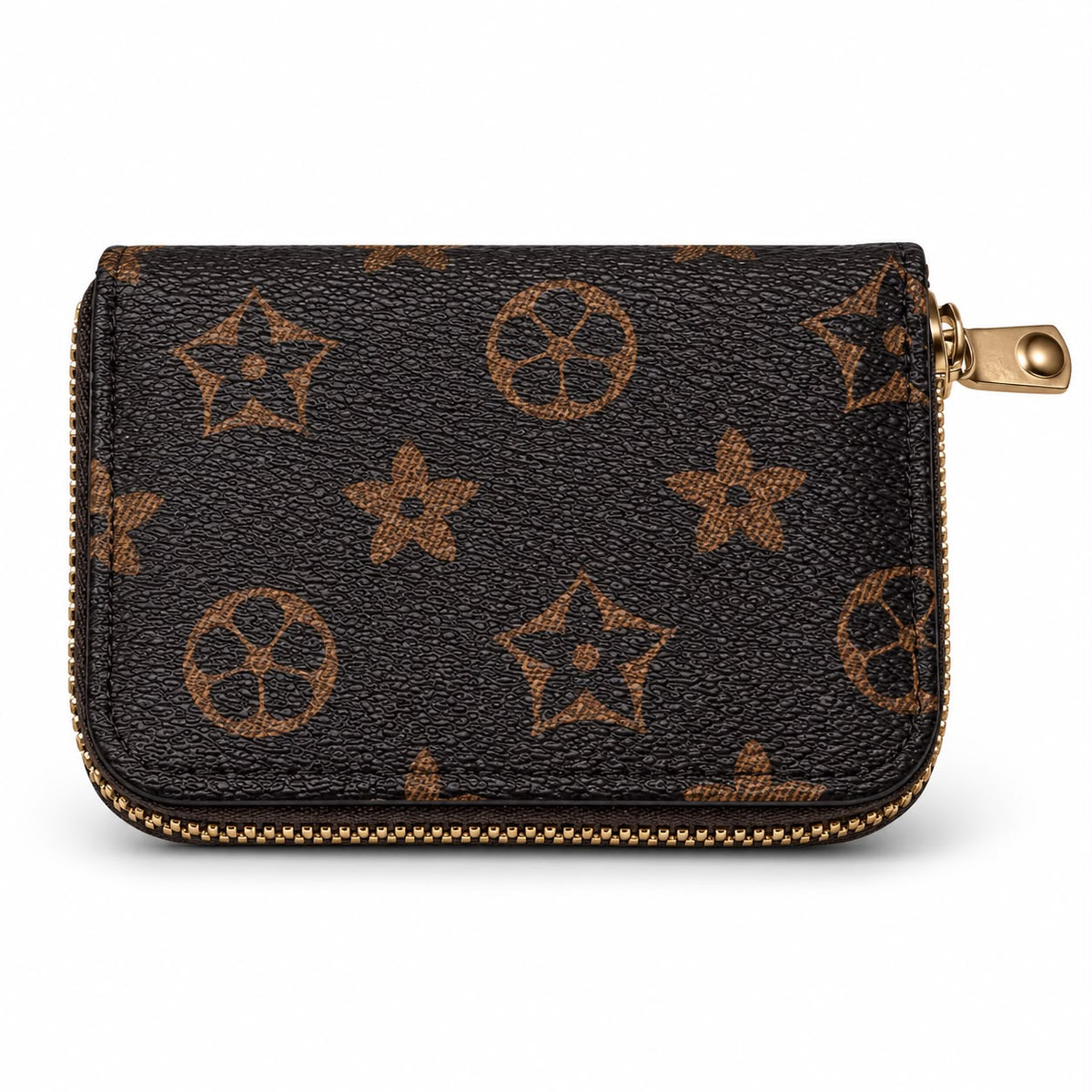 Small Monogram Zip Card Holder