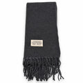 Charcoal soft winter scarf