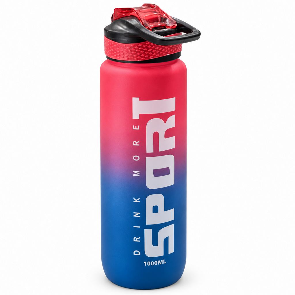 Sport 1000ml red blue gradient bottle