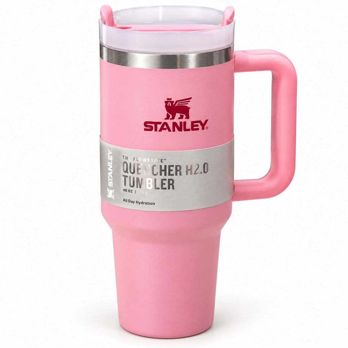 Pink quencher tumbler
