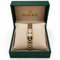 Two-tone link bracelet in gold and silver
